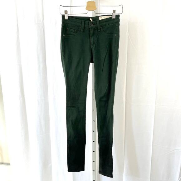 Rag & Bone 24 The Legging Skinny Jeans Jeggings Forest Ombre Green - Picture 8 of 8